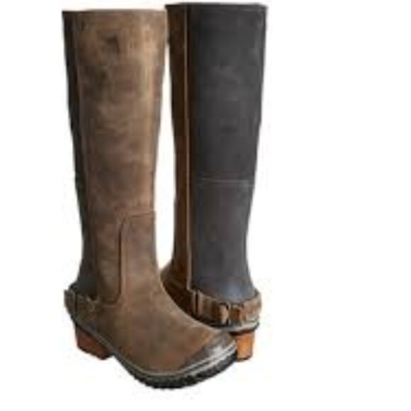 Sorel Shoes - Sorel Women’s Slimboot Brown Leather Duck Boot Size US 6